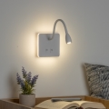 Brilagi - Flexible LED-Wandleuchte MAYA Double LED/4W/230V + LED/3W weiß