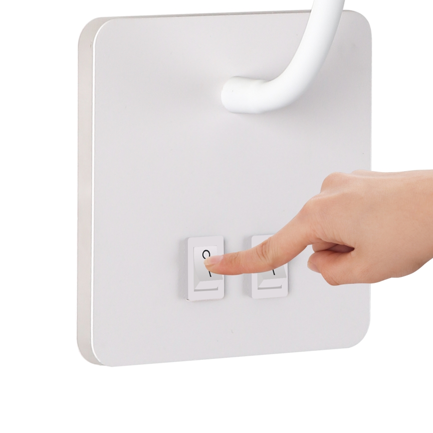 Brilagi - Flexible LED-Wandleuchte MAYA Double LED/4W/230V + LED/3W weiß