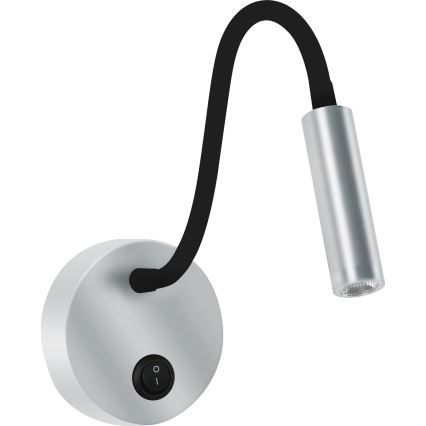 Brilagi - Flexible LED-Wandleuchte MAYA LED/3W/230V 4000K silbern