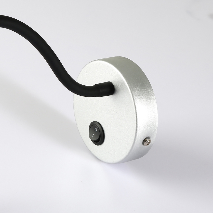 Brilagi - Flexible LED-Wandleuchte MAYA LED/3W/230V 4000K silbern