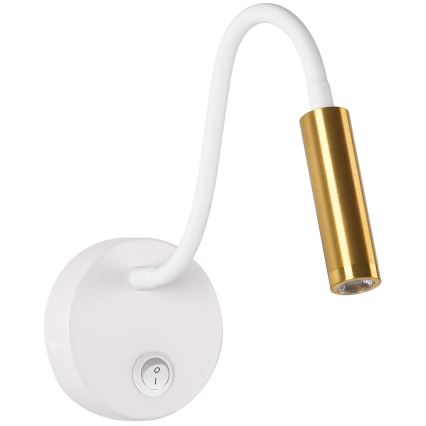 Brilagi - Flexible LED-Wandleuchte MAYA LED/3W/230V 4000K weiß/golden