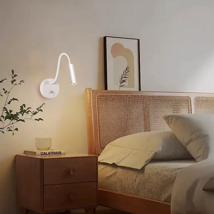 Brilagi - Flexible LED-Wandleuchte MAYA LED/3W/230V 4000K weiß