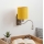 Brilagi - flexible LED-Wandleuchte NUBILA 1xE27/25W/230V + LED/3W mattchrom/gelb