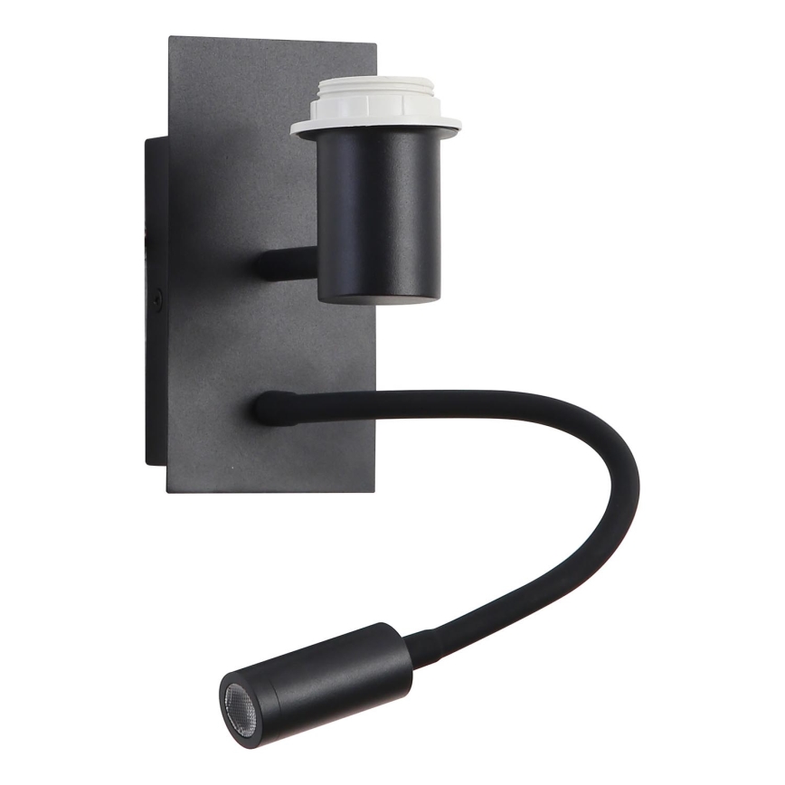 Brilagi - Flexible LED-Wandleuchte NUBILA 1xE27/25W/230V + LED/3W schwarz