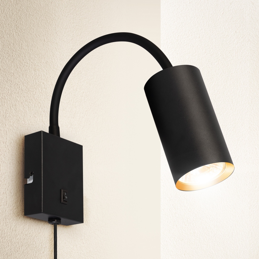 Brilagi - Flexible Wandleuchte SELE 1xGU10/30W/230V schwarz/golden