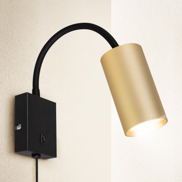 Brilagi - Flexible Wandleuchte SELE 1xGU10/30W/230V schwarz/golden
