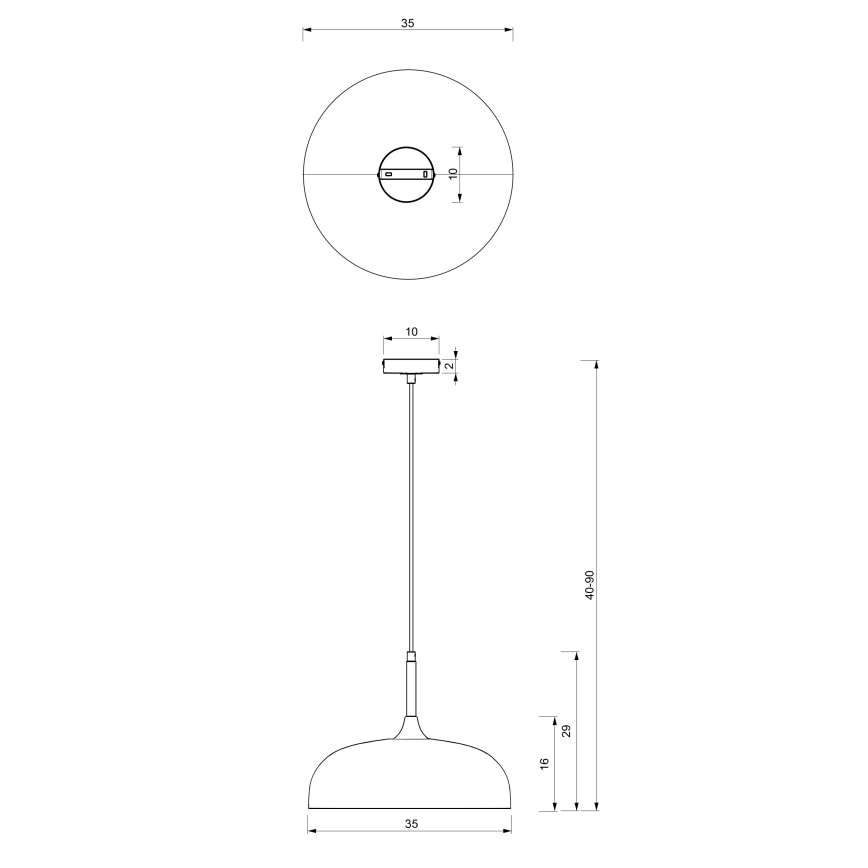 Brilagi - Hängeleuchte ABRAHAM 1xE27/60W/230V d 35 cm beige