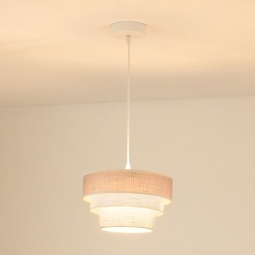 Brilagi - Hängeleuchte ALASKA LUNETA 1xE27/15W/230V d 25 cm grau/cremefarben