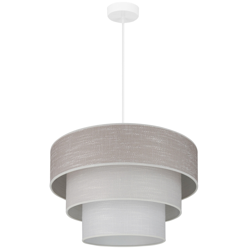 Brilagi - Hängeleuchte ALASKA LUNETA 1xE27/15W/230V d 45 cm grau/cremefarben