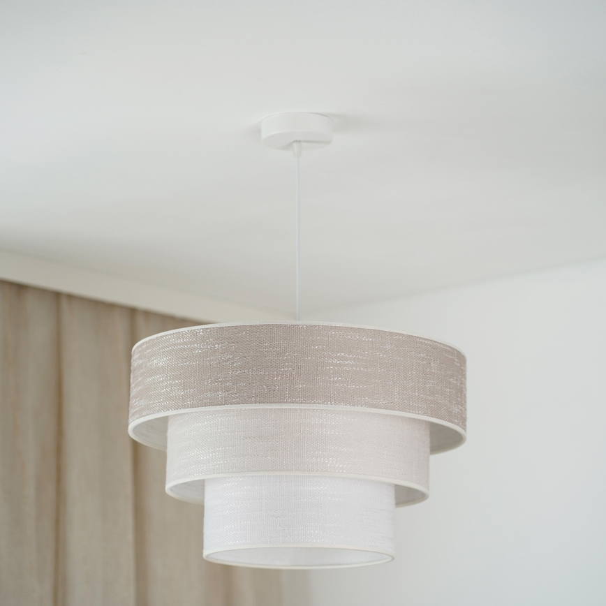 Brilagi - Hängeleuchte ALASKA LUNETA 1xE27/15W/230V d 45 cm grau/cremefarben