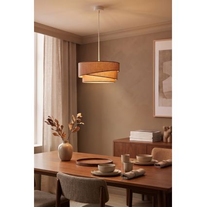 Brilagi - Hängeleuchte an Kabel ARROW 1xE27/60W/230V Ø 45 cm braun