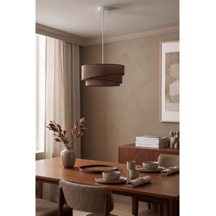 Brilagi - Hängeleuchte an Kabel ARROW 1xE27/60W/230V Ø 45 cm braun