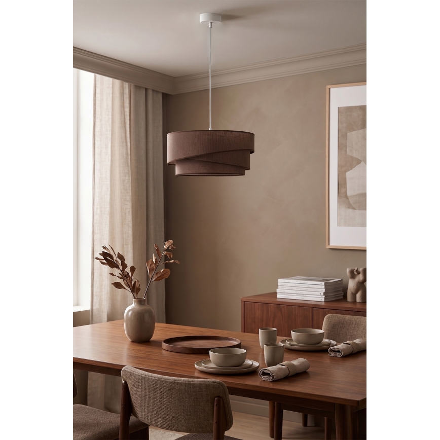 Brilagi - Hängeleuchte an Kabel ARROW 1xE27/60W/230V Ø 45 cm braun