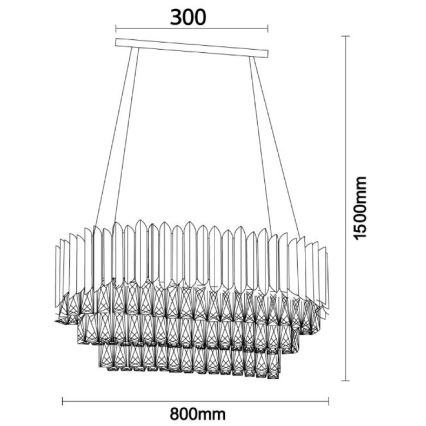 Brilagi - Hängeleuchte an Kabel CARLOS 10xE14/40W/230V