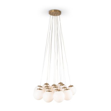 Brilagi - Hängeleuchte an Kabel GLOBE 15xE14/15W/230V weiß