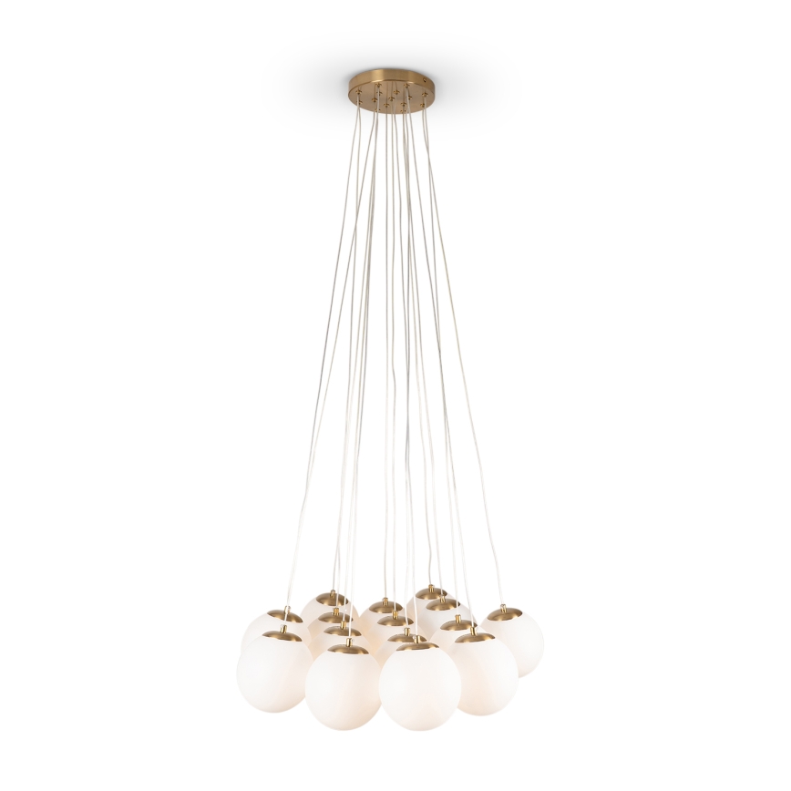 Brilagi - Hängeleuchte an Kabel GLOBE 15xE14/15W/230V weiß