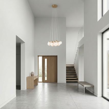 Brilagi - Hängeleuchte an Kabel GLOBE 15xE14/15W/230V weiß