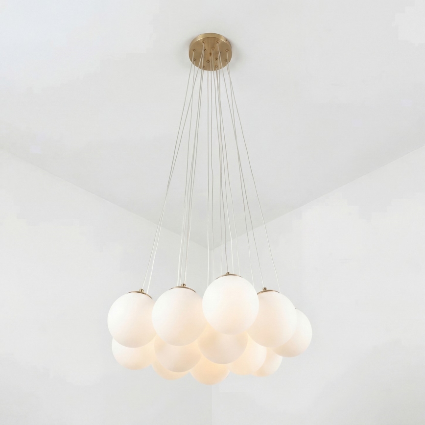 Brilagi - Hängeleuchte an Kabel GLOBE 15xE14/15W/230V weiß