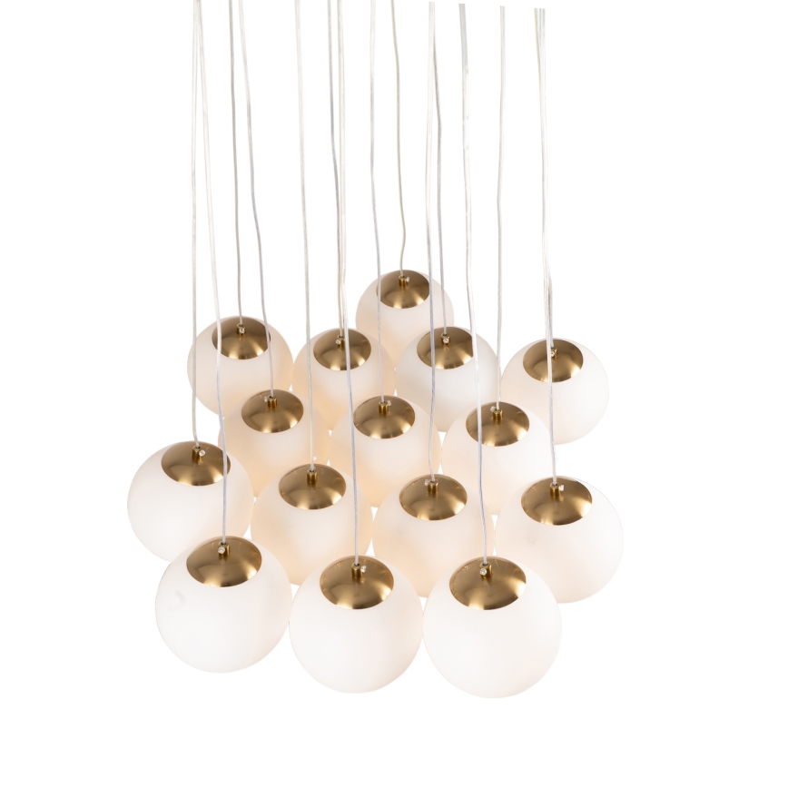 Brilagi - Hängeleuchte an Kabel GLOBE 15xE14/15W/230V weiß