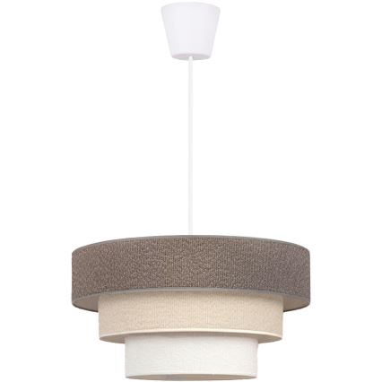 Brilagi - Hängeleuchte an Kabel LUNETA 1xE27/60W/230V Ø 40 cm grau/creme/weiß