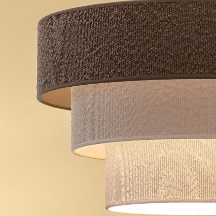Brilagi - Hängeleuchte an Kabel LUNETA 1xE27/60W/230V Ø 40 cm grau/creme/weiß