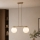 Brilagi - Hängeleuchte an Kabel MILO 2xE27/60W/230V beige/gold