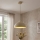 Brilagi - Hängeleuchte an Kabel MOON 1xE27/60W/230V Ø 30 cm beige/gold