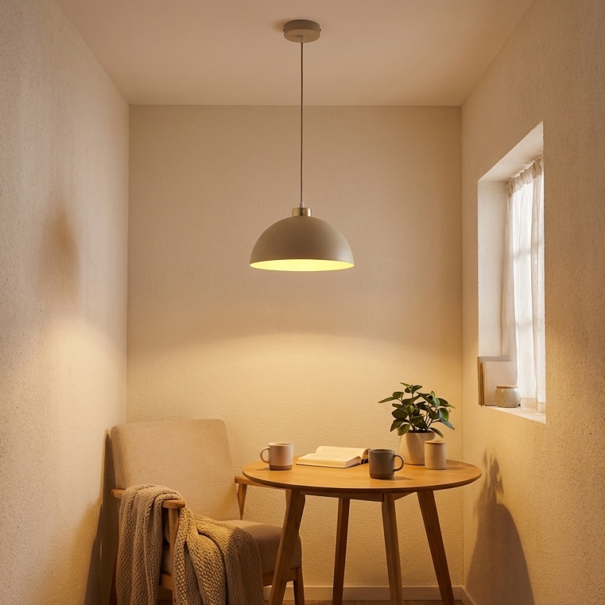 Brilagi - Hängeleuchte an Kabel MOON 1xE27/60W/230V Ø 30 cm beige/gold