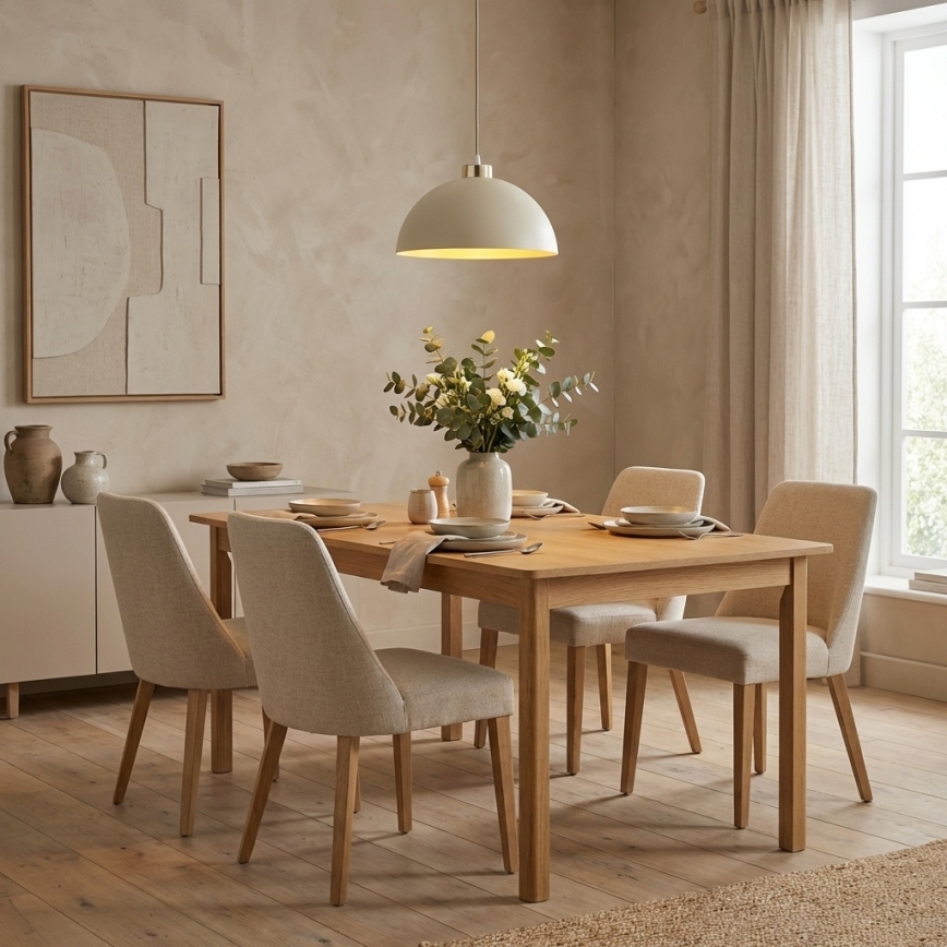 Brilagi - Hängeleuchte an Kabel MOON 1xE27/60W/230V Ø 30 cm beige/gold