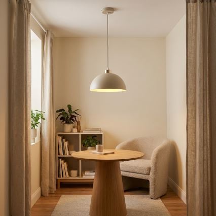 Brilagi - Hängeleuchte an Kabel MOON 1xE27/60W/230V Ø 30 cm beige/gold