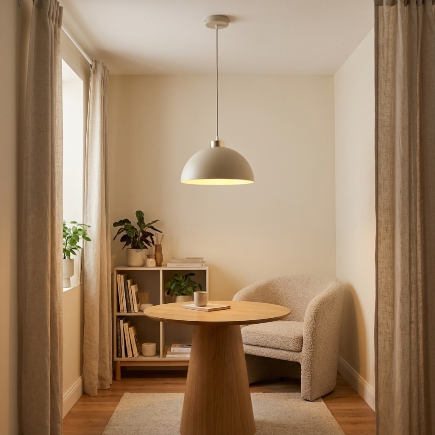 Brilagi - Hängeleuchte an Kabel MOON 1xE27/60W/230V Ø 30 cm beige/gold