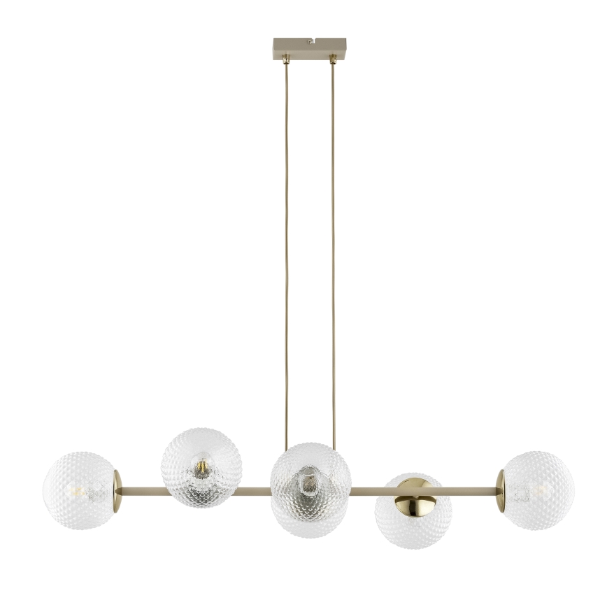 BRILAGI - Hängeleuchte an Kabel STELLA 6xE27/60W/230V beige/gold
