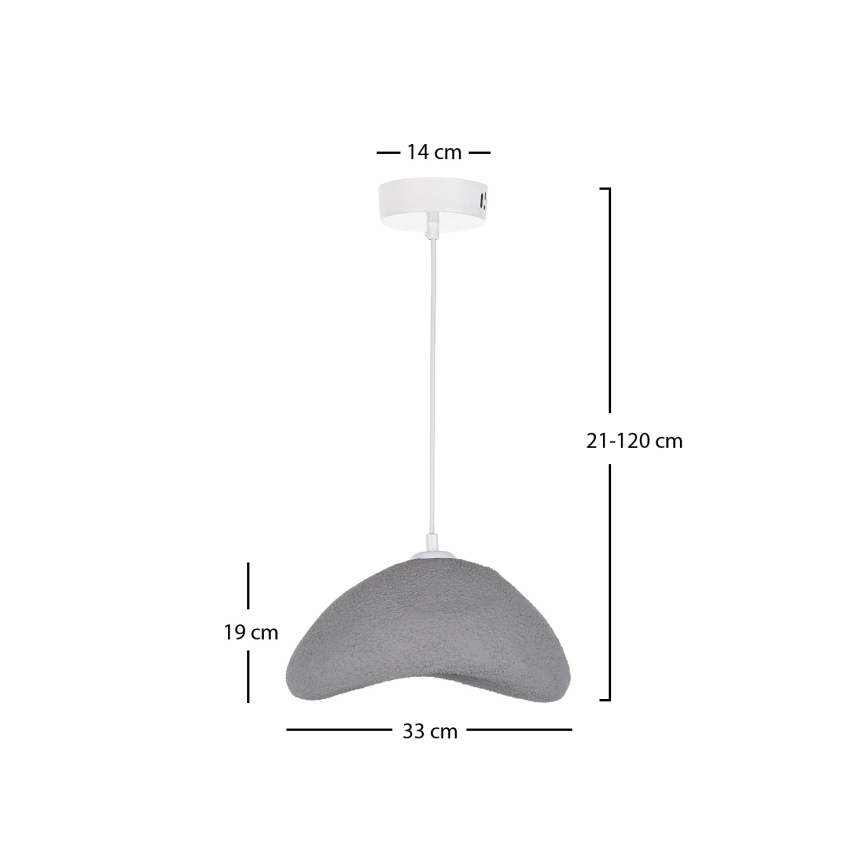 Brilagi - Hängeleuchte an Kabel WABI SABI 1xE27/40W/230V Ø 33 cm grau