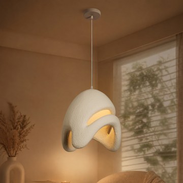 BRILAGI - Hängeleuchte an Kabel WABI SABI 1xE27/60W/230V Ø 35 cm weiß
