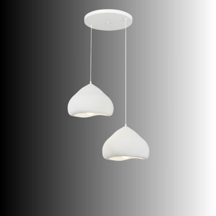 Brilagi - Hängeleuchte an Kabel WABI SABI 2xE27/40W/230V Ø 45 cm weiß