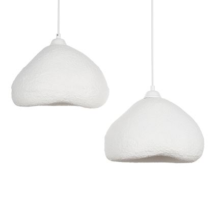 Brilagi - Hängeleuchte an Kabel WABI SABI 2xE27/40W/230V Ø 45 cm weiß