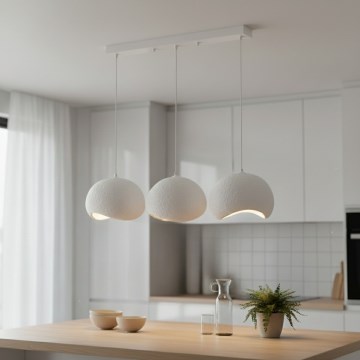 Brilagi - Hängeleuchte an Kabel WABI SABI 3xE27/40W/230V weiß