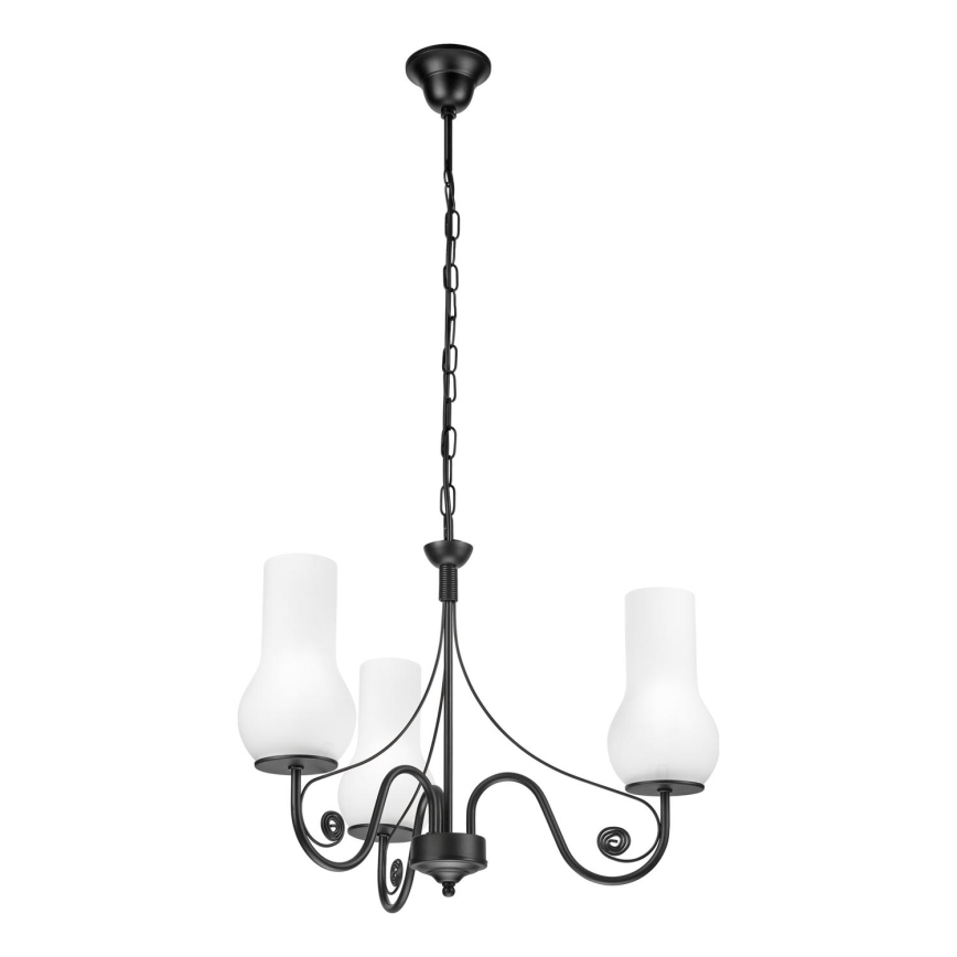 Brilagi - Hängeleuchte an Kette COTTAGE 3xE14/40W/230V schwarz/weiß