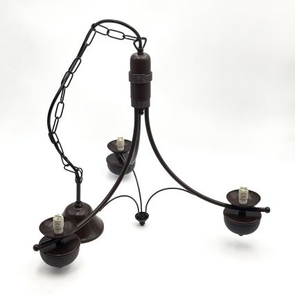 Brilagi - Hängeleuchte an Kette COTTAGE 3xG9/40W/230V Eiche/weiß