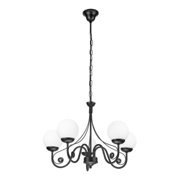 Brilagi - Hängeleuchte an Kette COTTAGE 5xG9/40W/230V schwarz/weiß
