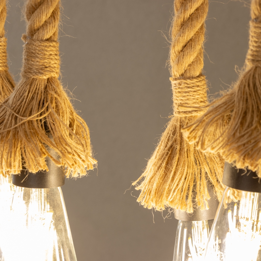 Brilagi - Hängeleuchte an Kette KOS 6xE27/60W/230V Buche