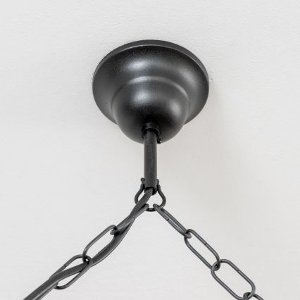 Brilagi - Hängeleuchte an Kette RUSTIC 6xE14/40W/230V Buche/Walnuss