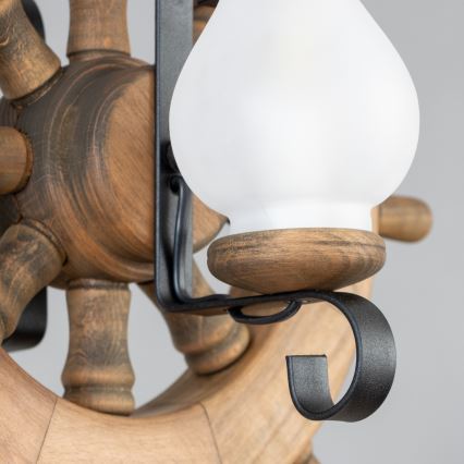 Brilagi - Hängeleuchte an Kette TIMONA 2xE14/40W/230V Buche