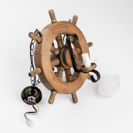 Brilagi - Hängeleuchte an Kette TIMONA 2xE14/40W/230V Buche