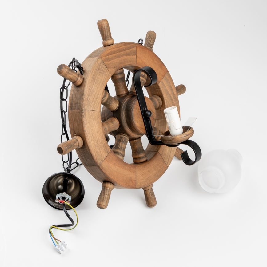 Brilagi - Hängeleuchte an Kette TIMONA 2xE14/40W/230V Buche