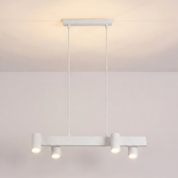 Brilagi - Hängeleuchte an Stahlseil SELE 4xGU10/30W/230V weiß
