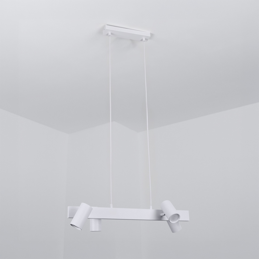 Brilagi - Hängeleuchte an Stahlseil SELE 4xGU10/30W/230V weiß