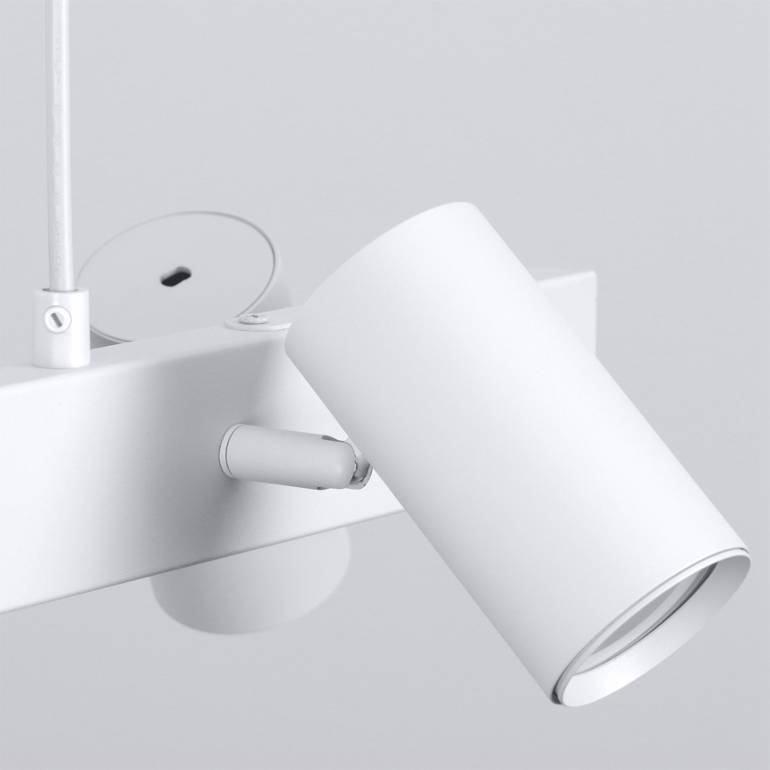 Brilagi - Hängeleuchte an Stahlseil SELE 4xGU10/30W/230V weiß