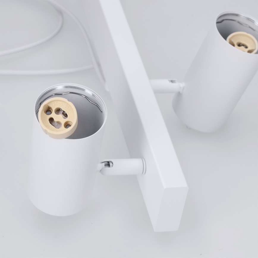 Brilagi - Hängeleuchte an Stahlseil SELE 4xGU10/30W/230V weiß