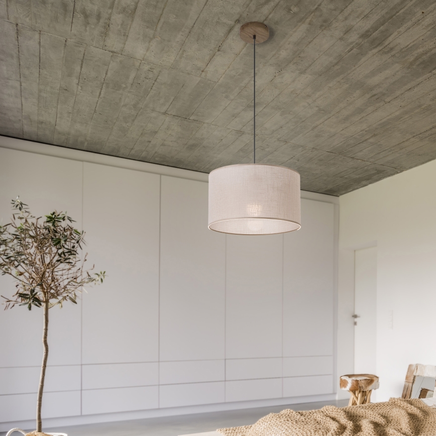 Brilagi - Hängeleuchte ANTHONY 1xE27/60W/230V Eiche/beige